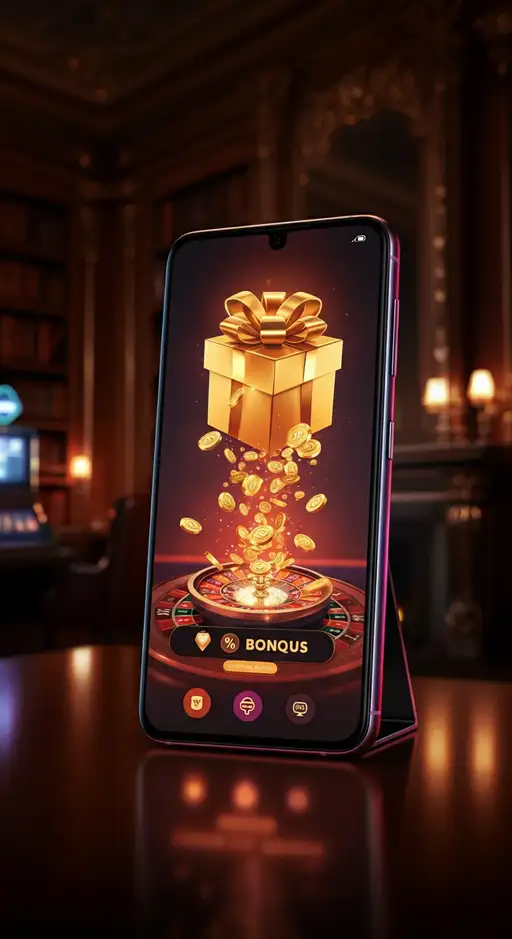 Groot welkomstbonus banner van MaxiSpin Casino met gouden munten en gratis spins voor nieuwe spelers